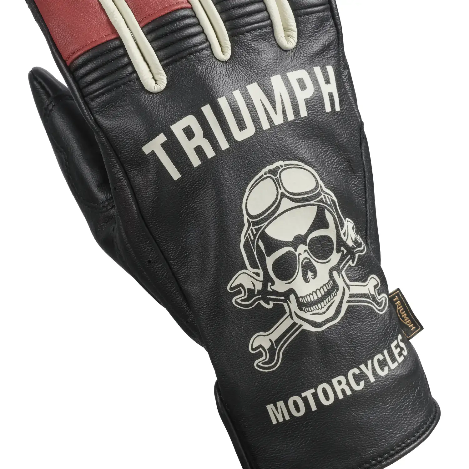 Hello Moto Gloves Black / Bone / Red - Image 4